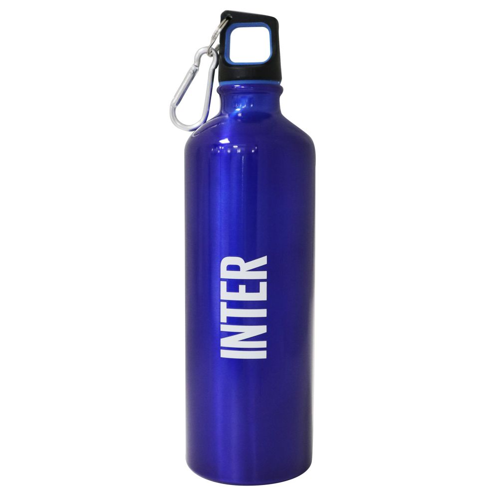 BORRACCIA IN ALLUMINIO CON MOSCHETTONE.CAPACITA' 800 ML INTER