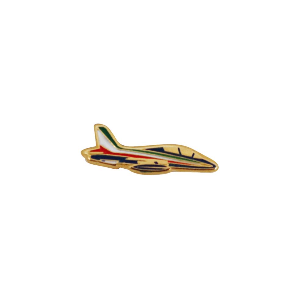 DISTINTIVO DA GIACCA IN METALLO SMALTATO MB-339 PAN FRECCE TRICOLORI, DI