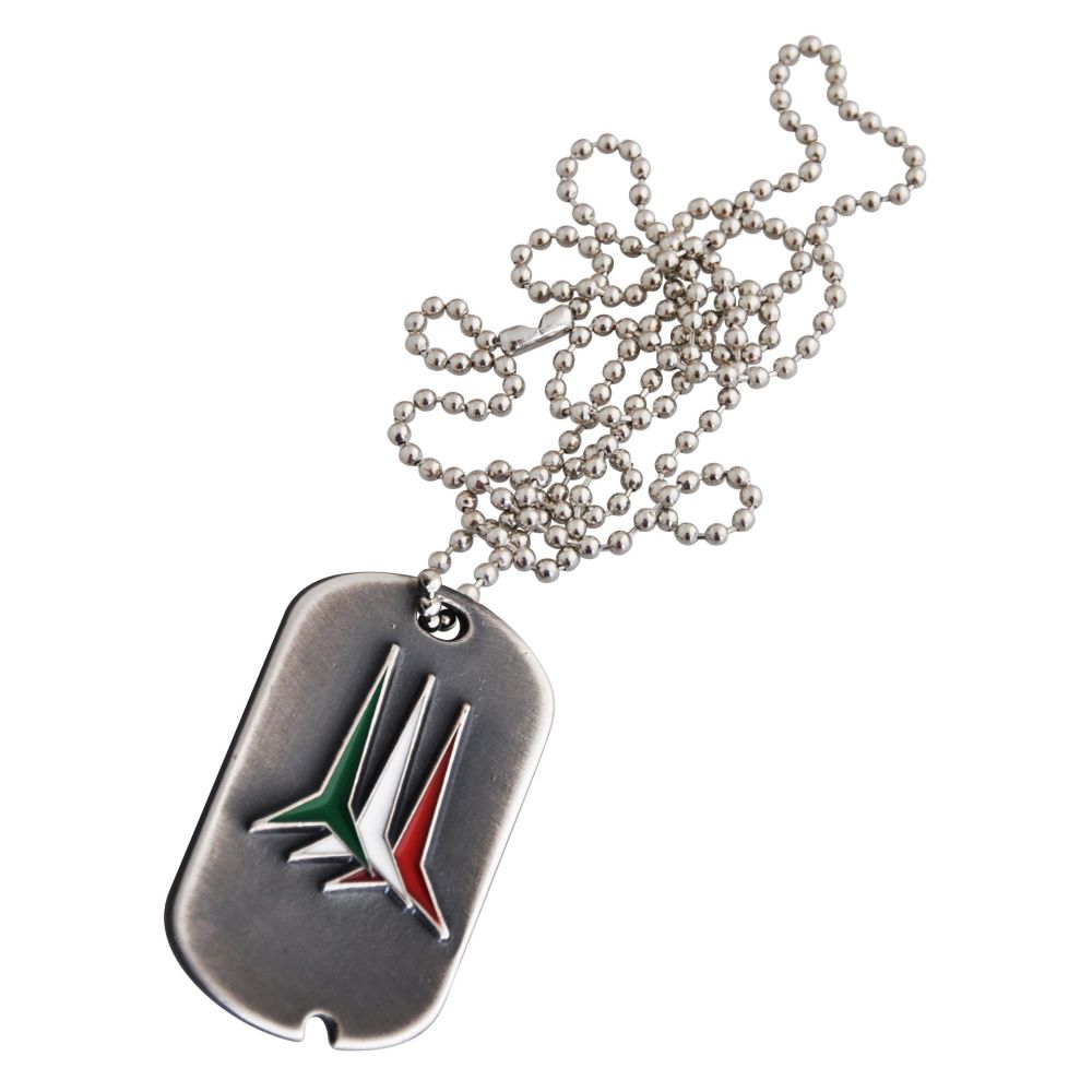 MEDAGLIA IN METALLO INVECCHIATO LOGO COLORATO FRECCE TRICOLORI