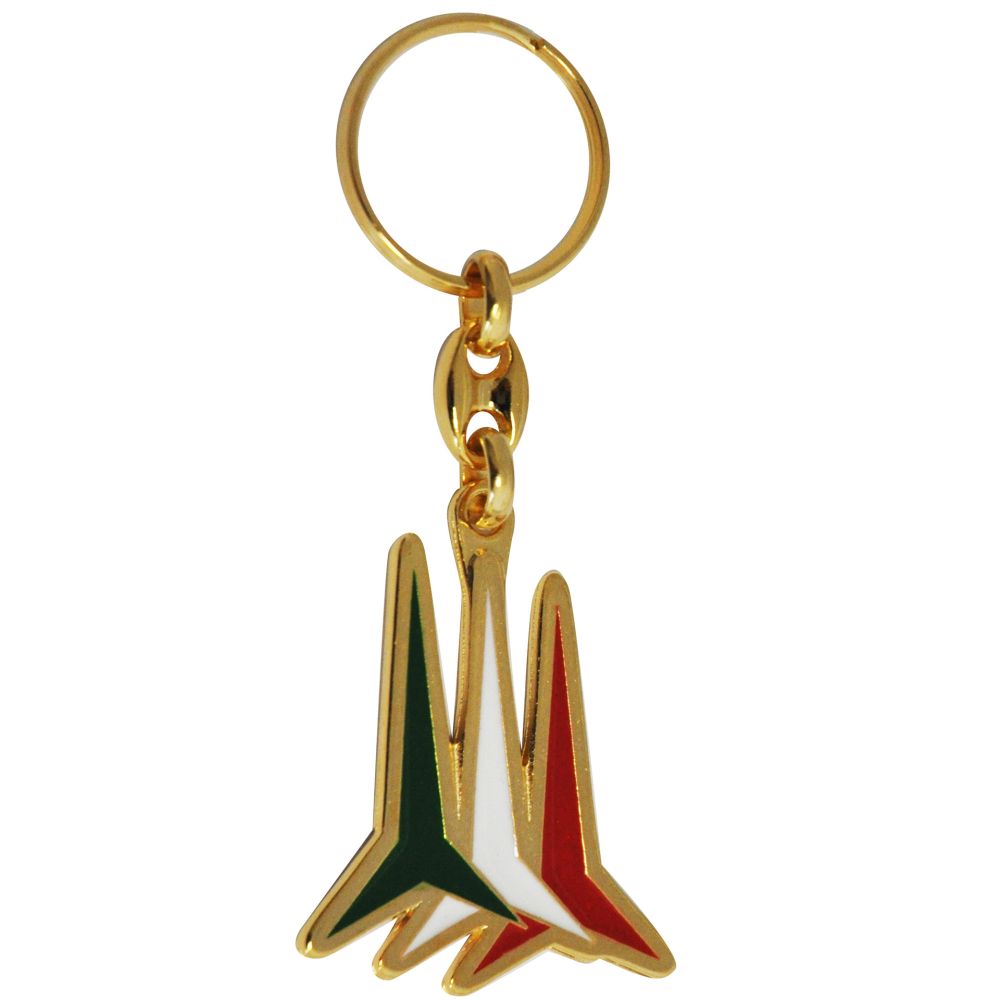 PORTACHIAVI IN METALLO SMALTATO LOGO FRECCE TRICOLORI, DIMENSIONI 100X40