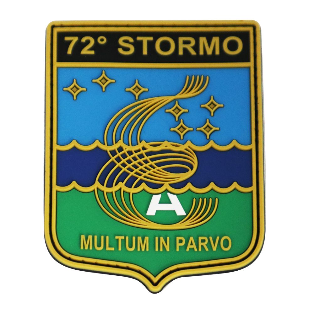 PATCH DISTINTIVO GOMMATA CON VELCRO 70X90 MM 72 STORMO