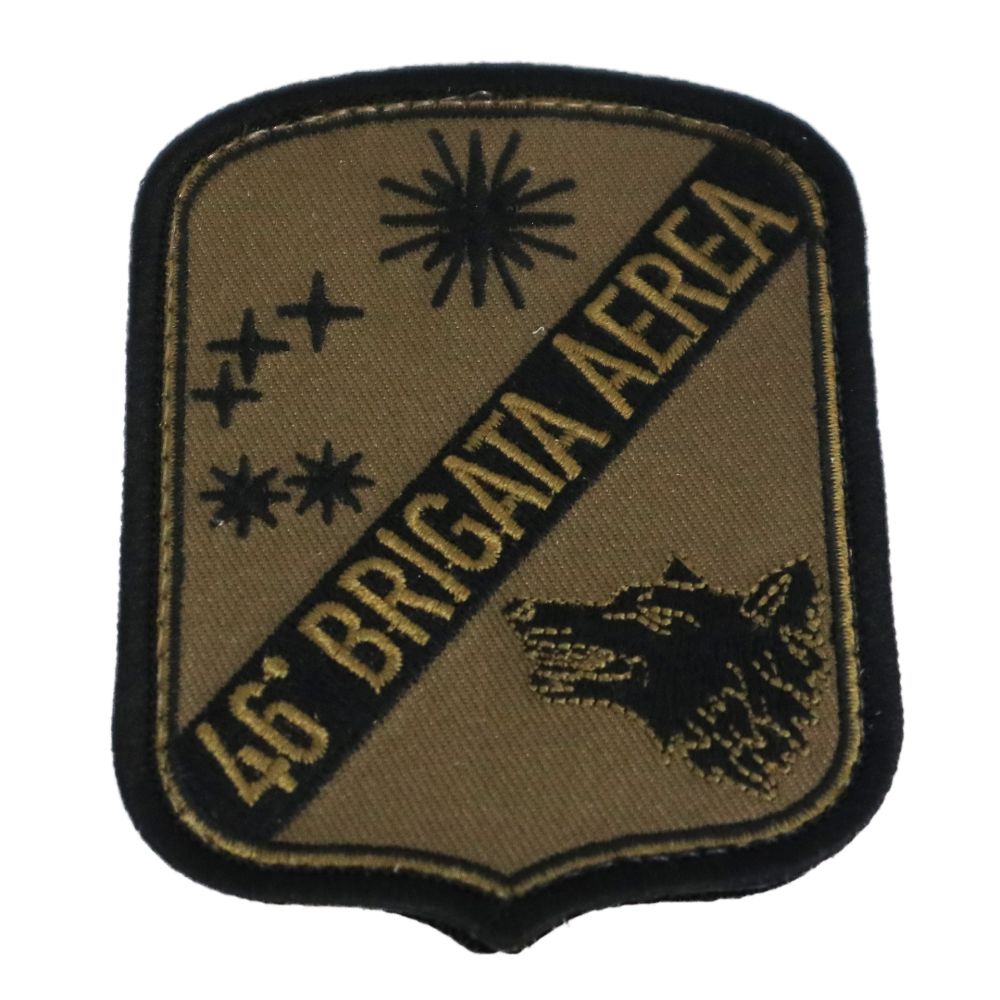 PATCH DISTINTIVO BASSA VISIBILITA RICAMATA CON VELCRO 90X70 MM 46 BRIGAT