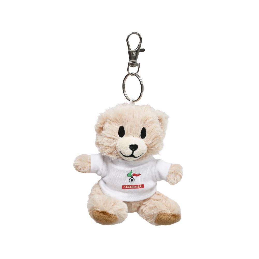 PORTACHIAVI ORSETTO PELUCHE 8 CM MAGLIETTA FIAMMA CARABINIERI