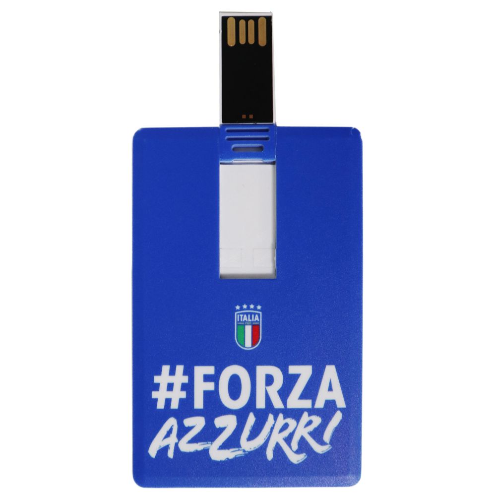 CHIAVETTA USB 16 GB A FORMA DI CARD FIGC #FORZA AZZURRI