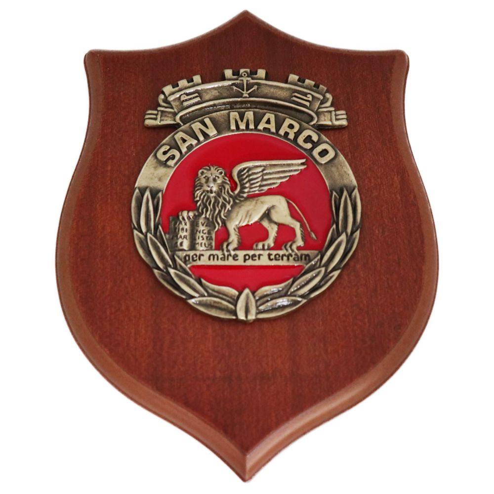 CREST IN METALLO M.M. SAN MARCO 3D