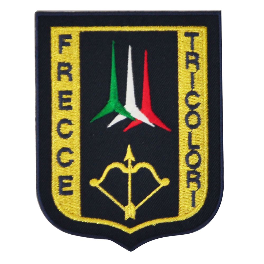 PATCH RICAMATA FRECCE TRICOLORI DA CUCIRE 75X100 MM