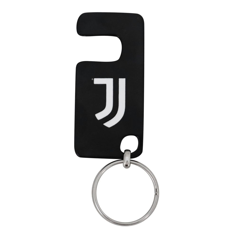 PORTACHIAVI IN METALLO SMALTATO JUVENTUS CON FUNZIONE DI SUPPPORTO PER C