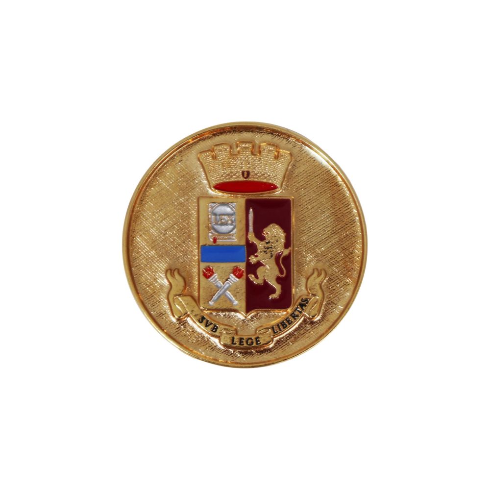 COIN ? 4,5 CM CON STEMMA ARALDICO POLIZIA DI STATO
