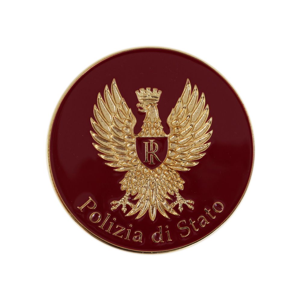 FERMACARTE CON AQUILA POLIZIA DI STATO ? 8 CM
