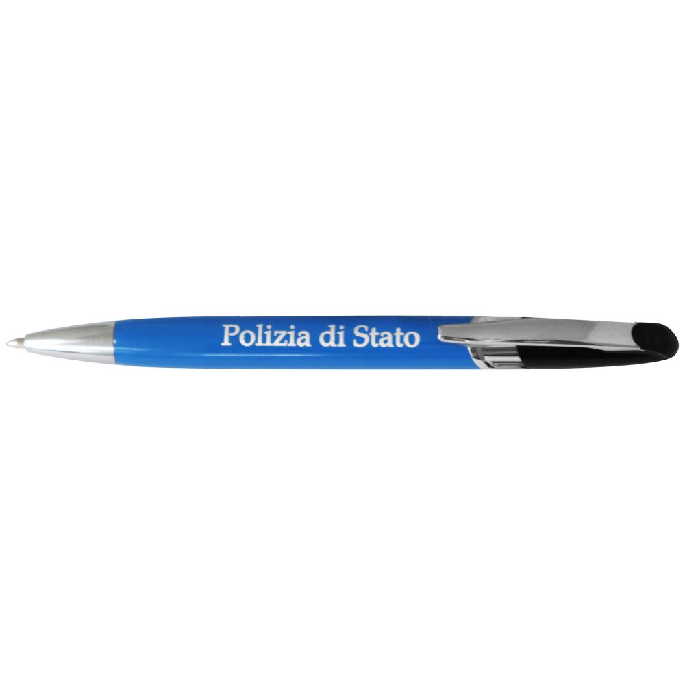 PENNA A SFERA IN METALLO POLIZIA DI STATO