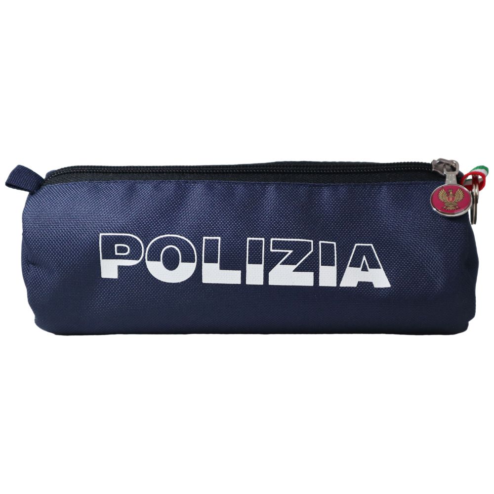 PORTAPENNE TUBOLARE CON STAMPA POLIZIA DI STATO BICOLORE