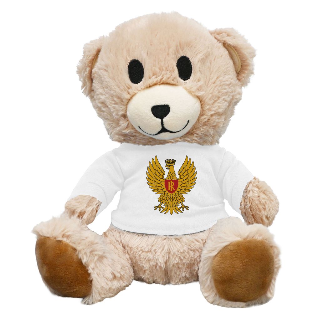 ORSETTO PELUCHES SEDUTO H24CM, MAGLIETTA AQUILA POLIZIA DI STATO