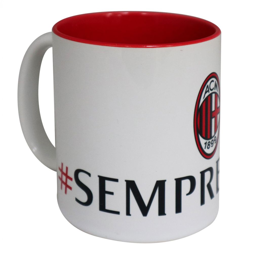 MUG IN CERAMICA INTERNO ROSSO #SEMPREMILAN