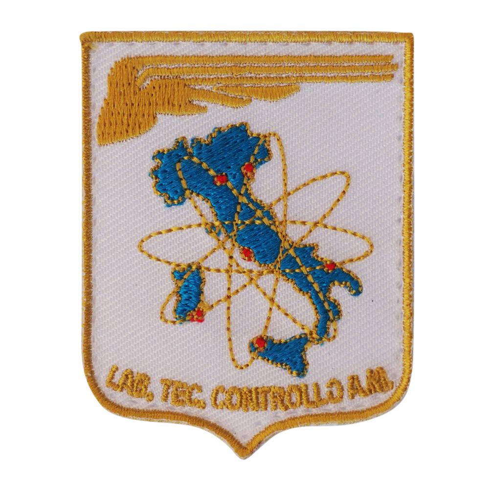 PATCH DISTINTIVO RICAMATO DA CUCIRE 45X60 MM LABORATORIO TECNICO CONTRO