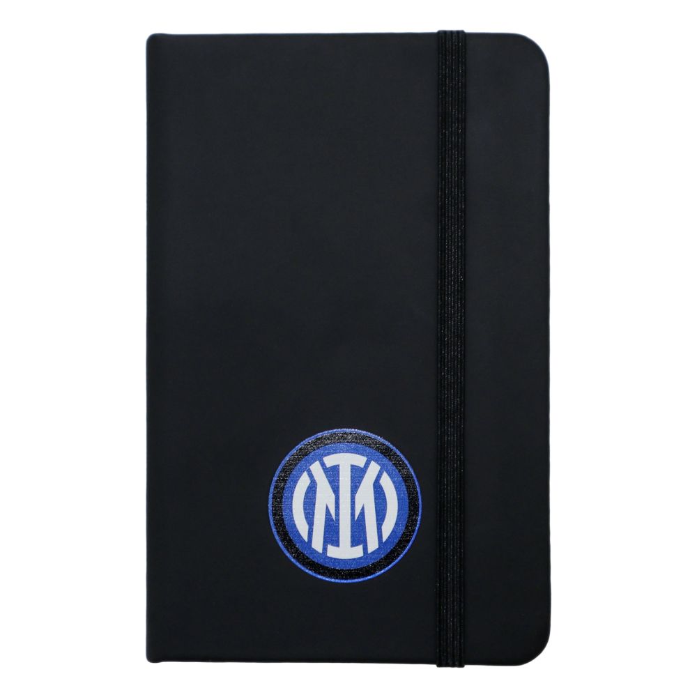 BLOCCO PER APPUNTI NERO, LOGO INTER , INTERNO NEUTRO 9X14 CM