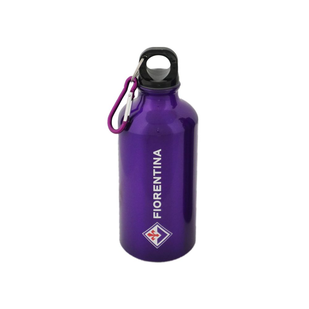 BORRACCIA IN ALLUMINIO VIOLA 400 ML LOGO E SCRITTA FIORENTINA
