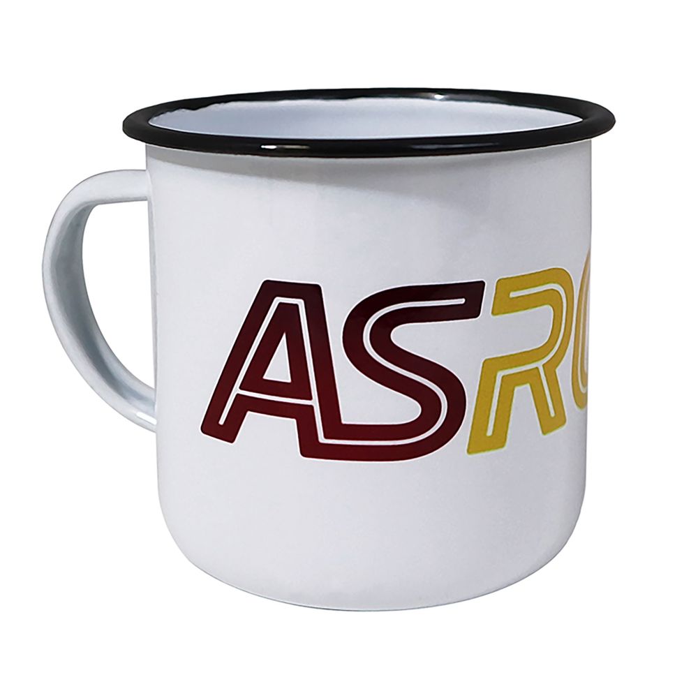 TAZZA IN METALLO SMALTATO AS ROMA