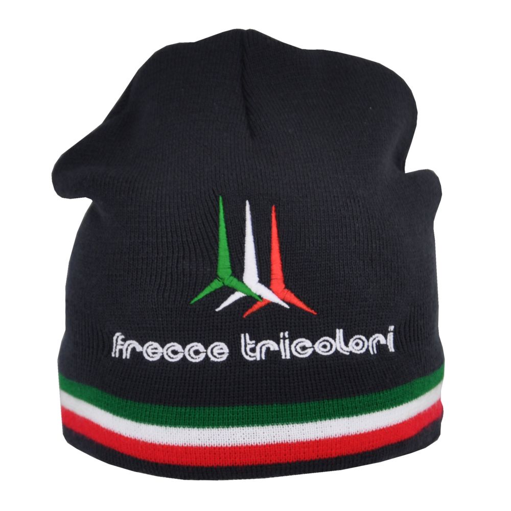 ZUCCOTTO IN ACRILICO DOUBLE FACE CON LOGO FRECCE TRICOLORI