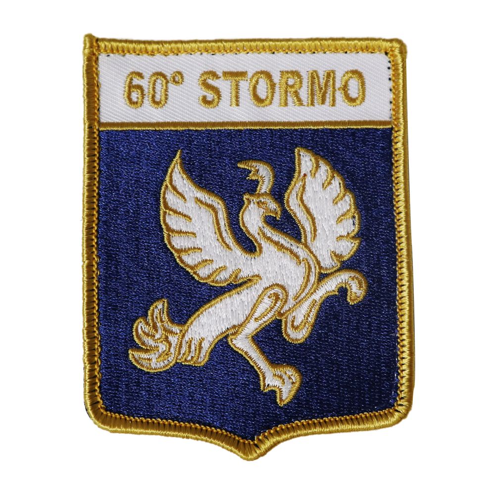 TOPPA DISTINTIVO RICAMATO CON VELCRO 90X70 MM 60? STORMO GUIDONIA