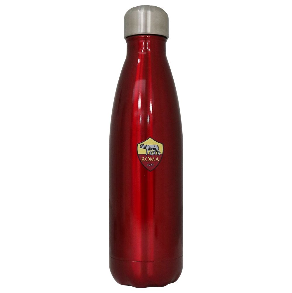 THERMOS IN ACCIAO CON TAPPO A VITECOLORE BORDEAUX 500 ML LOGO AS ROMA