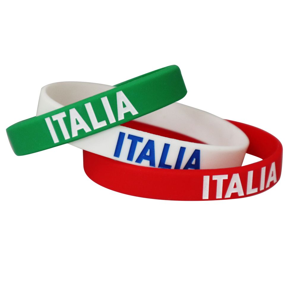 SET BRACCIALETTI IN SILICONE FIGC