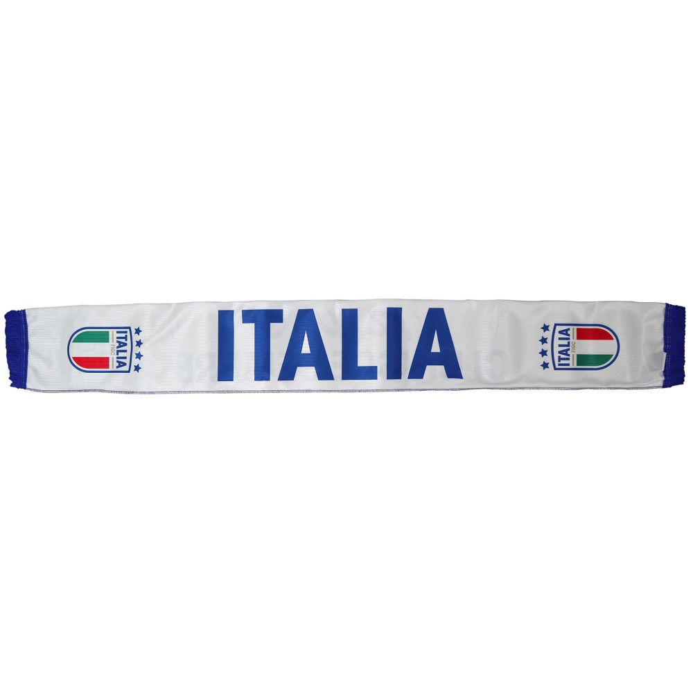 SCIARPA FIGC STAMPATAIN RASO DI POLIESTERE L'AZZURRO CI UNISCE SEMPRE