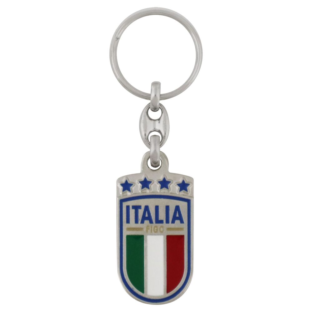 PORTACHIAVI IN METALLOSMALTATO LOGO FIGC