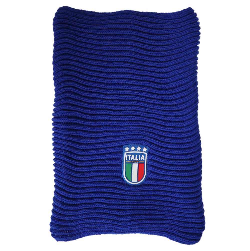BANDANA FIGCINVERNALE TINTA AZZURRA CON PATCH FIGC