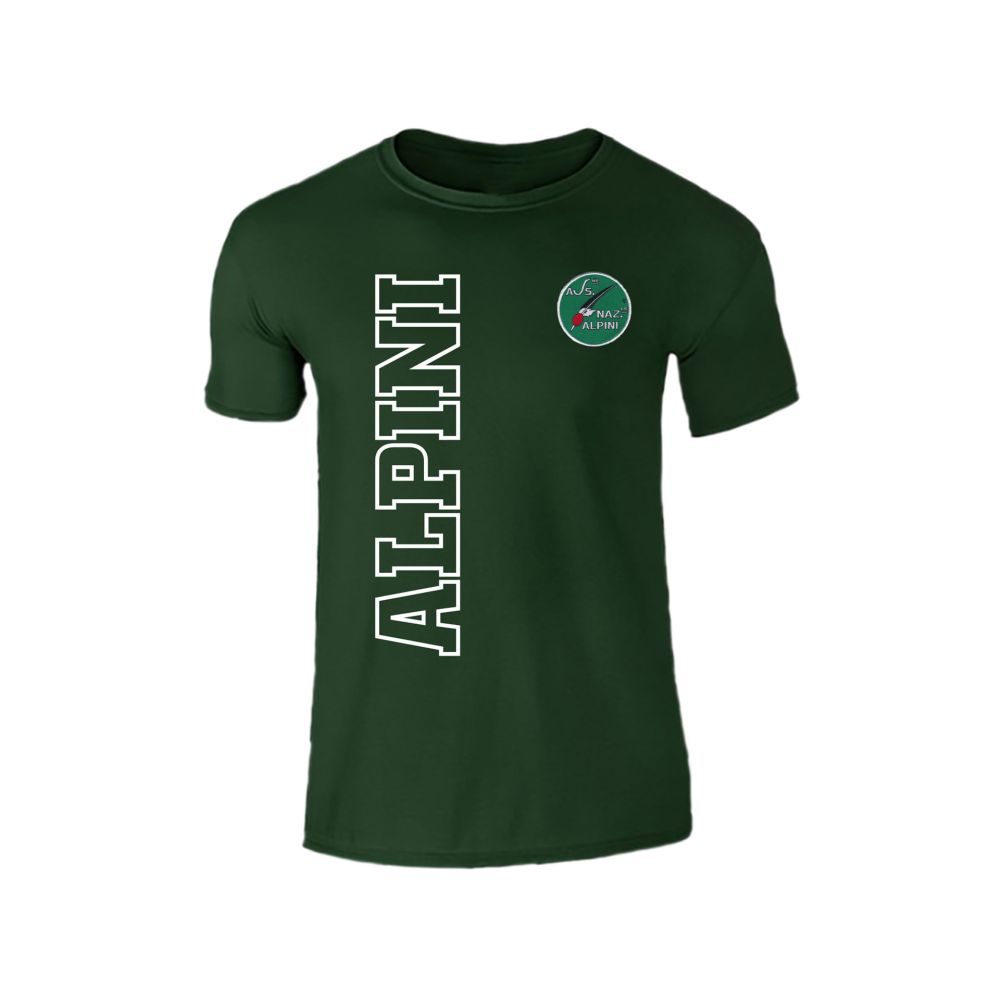 T-SHIRT CON LOGO ANA LATO CUORE E SCRITTA ALPINI, RETRO NEUTRO