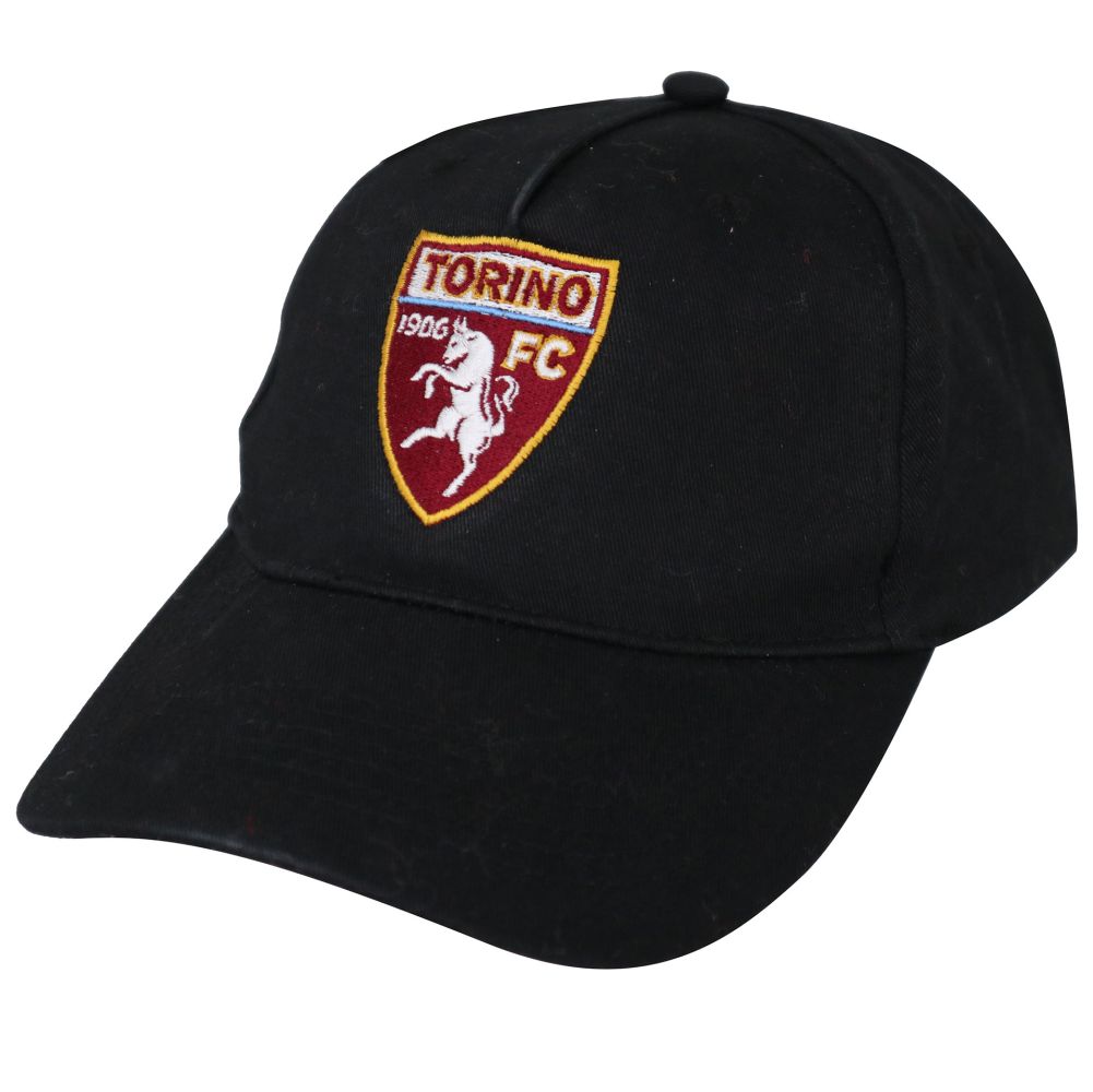 CAPPELLINO BASEBALL NERO CON LOGO TORINO FC