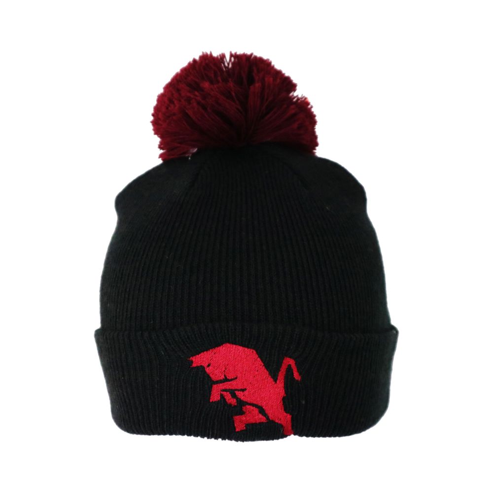 CAPPELLINO ACRICLICO NERO BIMBO RICAMATO CON LOGO TORINO FC