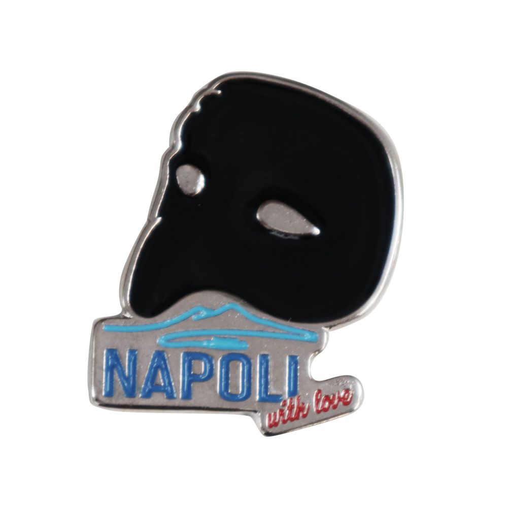 MAGNETE MASCHERA PULCINELLAIN METALLO NAPOLI WITH LOVE