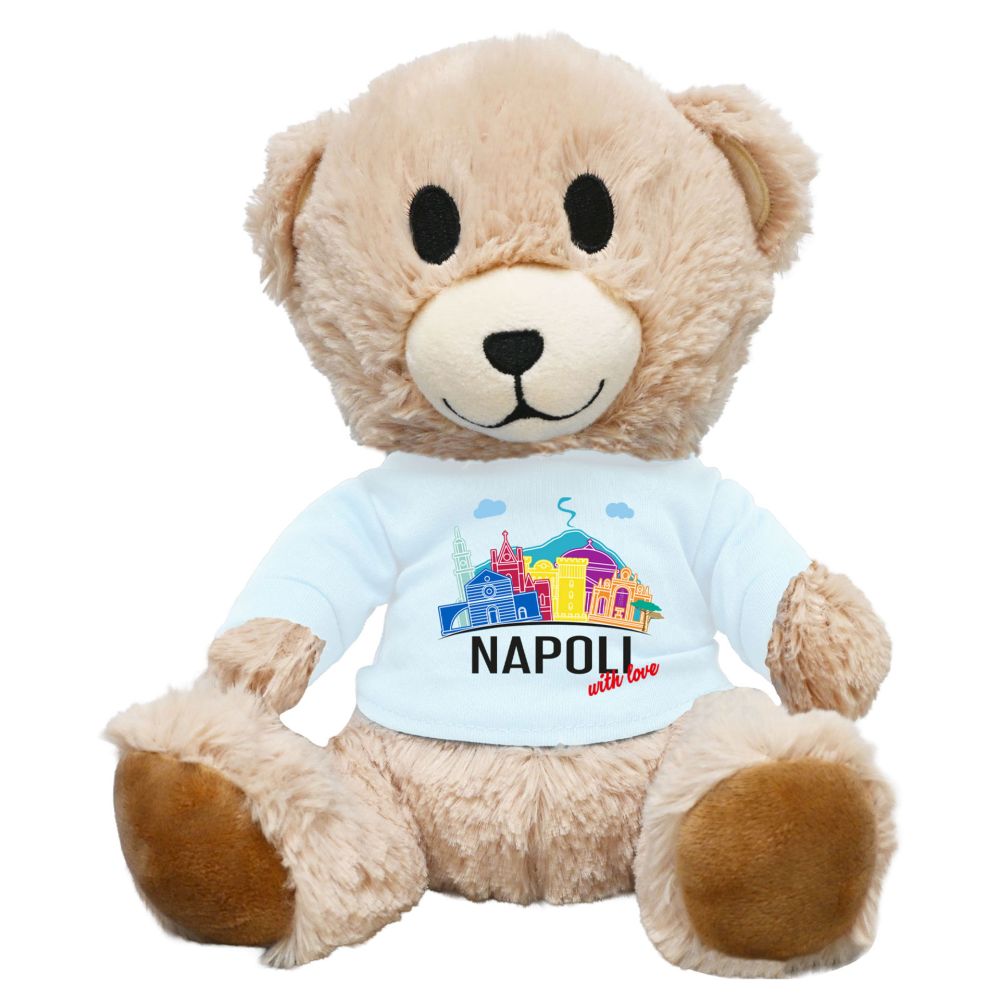 ORSETTI DI PELUCHE 100 % POLIESTERE H 24 CMT-SHIRT PERSONALIZZATA NAPO ORSETTI DI PELUCHE 100 % POLIESTERE H 24 CMT-SHIRT PERSONALIZZATA NAPO