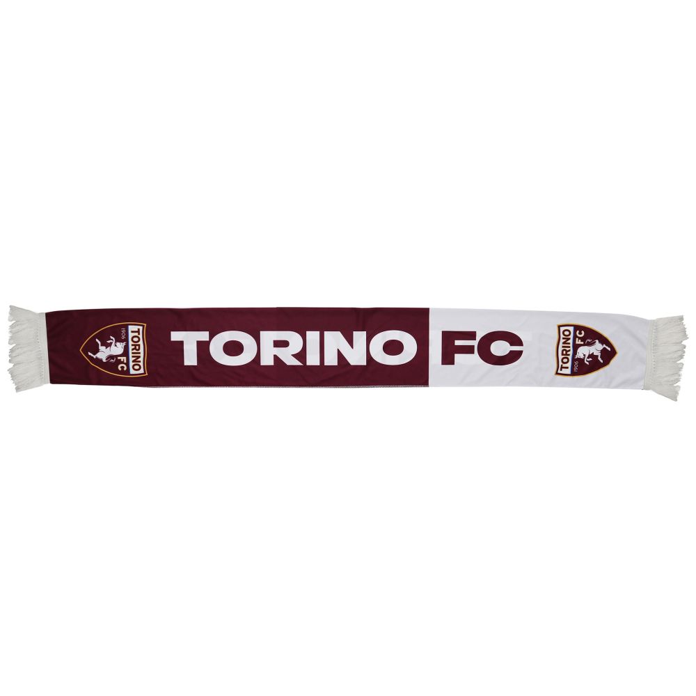 SCIARPA POLIESTERE BICOLORE SCRITTA TORINO FC