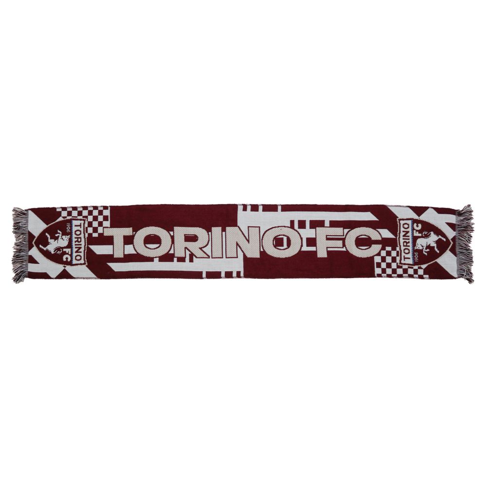 SCIARPA JACQUARD SCRITTA BIANCA TORINO FC