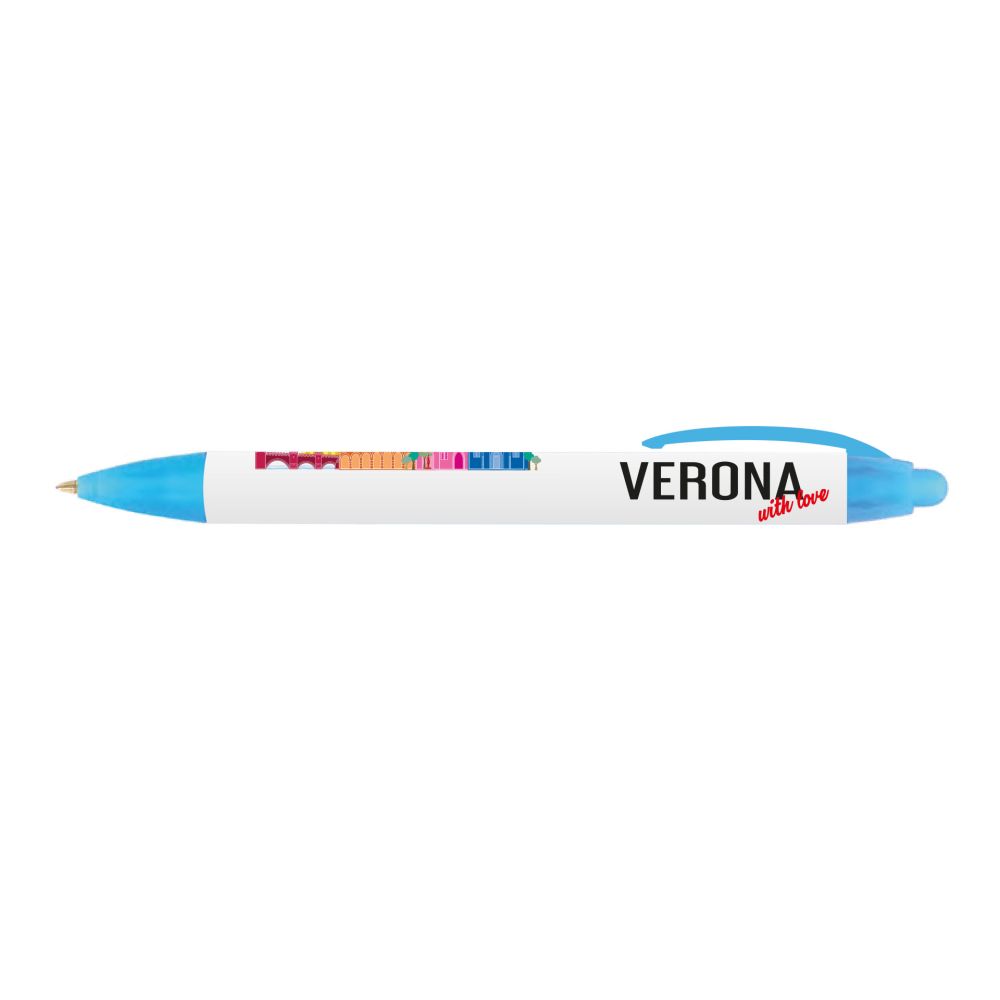 PENNA A SFERA IN PLASTICA STAMPA VERONA WITH LOVE