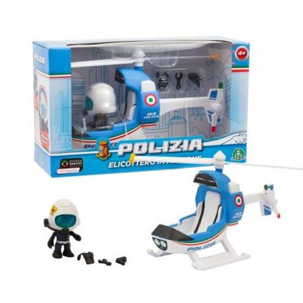 ELICOTTERO CON PERSONAGGIO POLIZIA