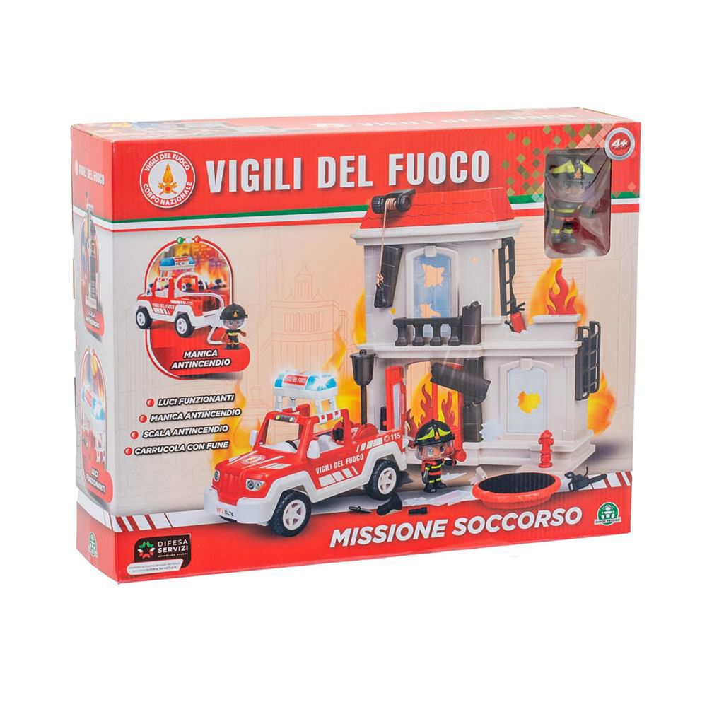 MISSIONE DI SOCCORSO CON PERSONAGGIO VIGILI DEL FUOCO