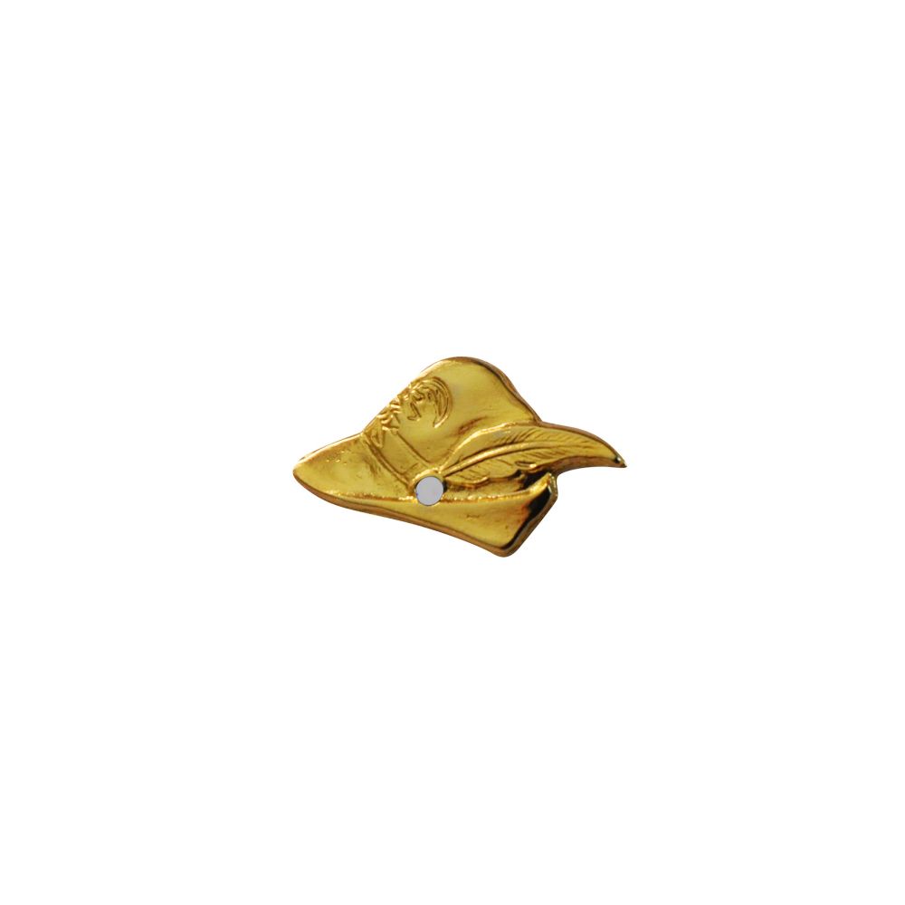 DISTINTIVO CAPPELLO CON NAPPINA BIANCA