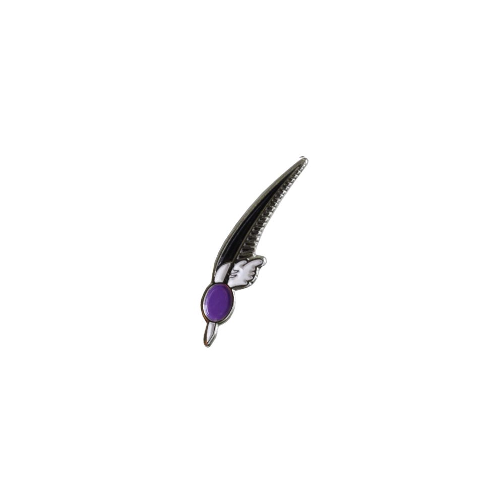 DISTINTIVO PENNA CON NAPPINA VIOLA
