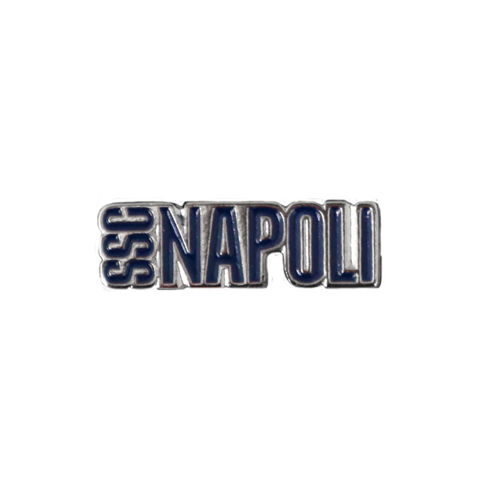 DISTINTIVO SMALTATO CON SCRITTA SAGOMATA SSC NAPOLI