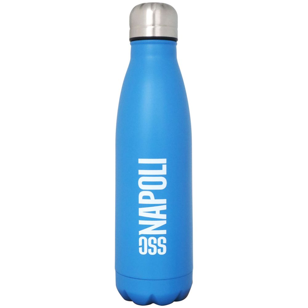 BORRACCIA TERMICA CELESTE IN ACCIAIO INOX DOPPIA PARETE 500 ML STAMPA BI