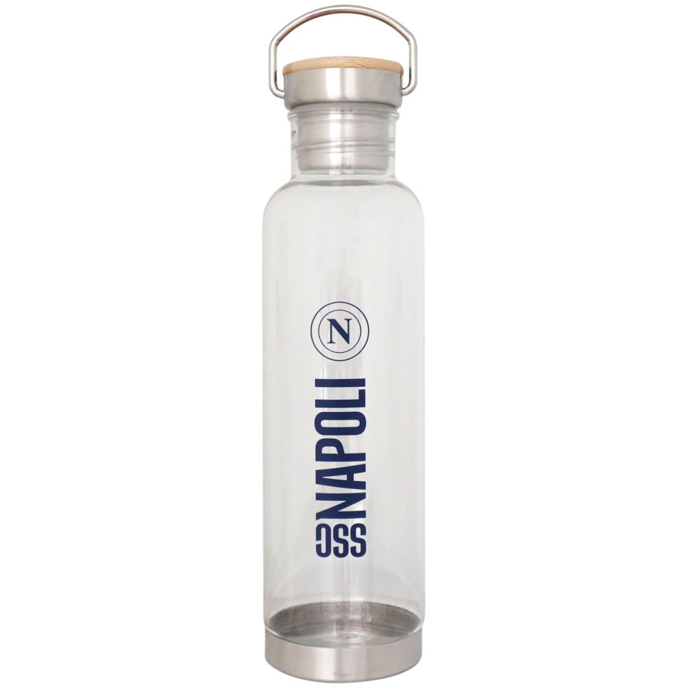 BORRACCIAIN TRITAN 800 ML CON TAPPO IN BAMBO0 STAMPA SSC NAPOLI BLU SC
