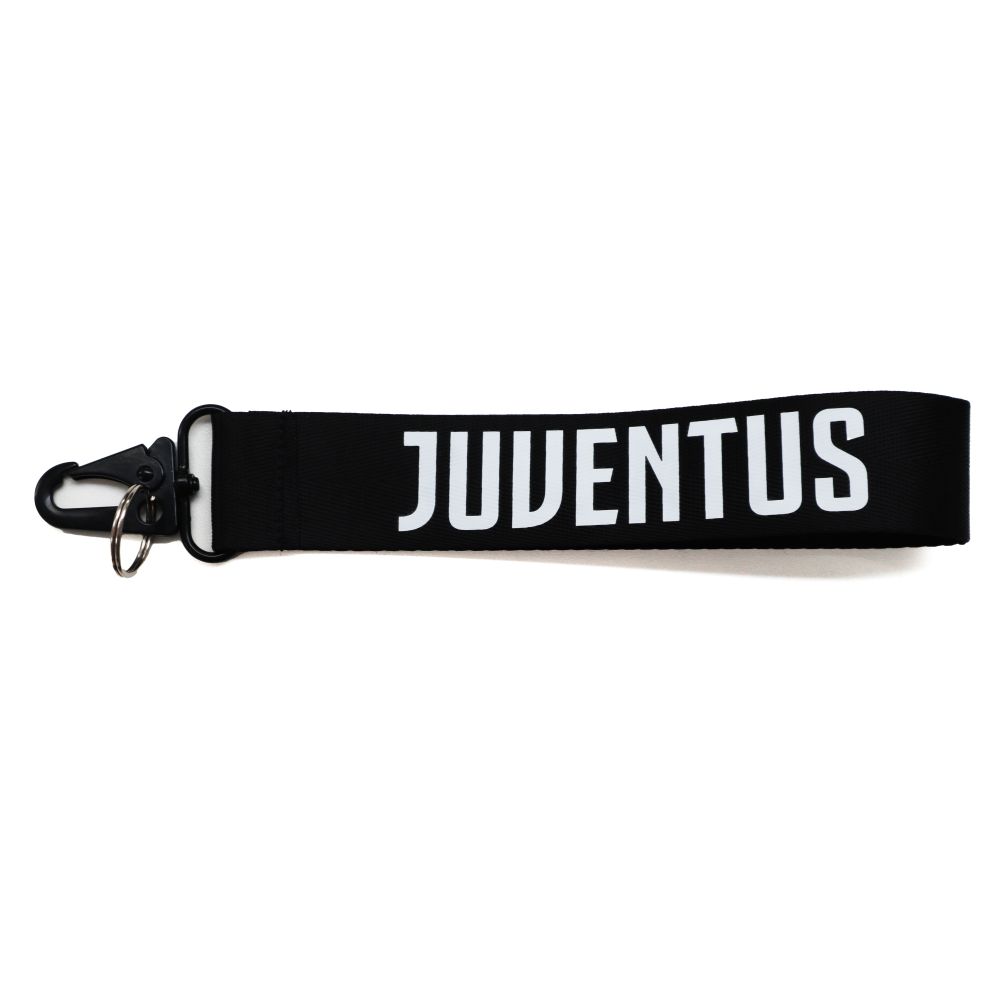 PORTACHIAVI IN TESSUTO CON MOSCHETTONE IN METALLO JUVENTUS FC