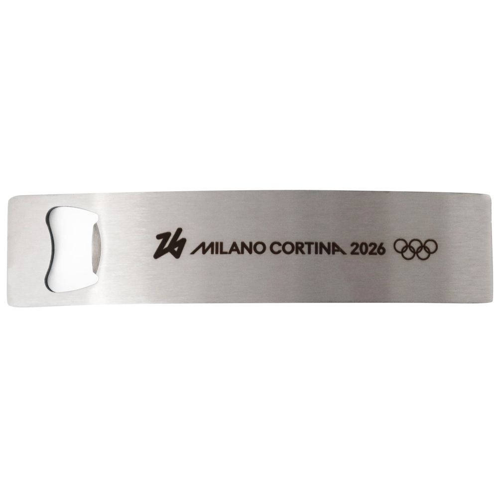 APRIBOTTIGLIE ACCIAIO INOSSADABILE H 16 5MM OLYMPIC EMBLEMA INCISO A LAS