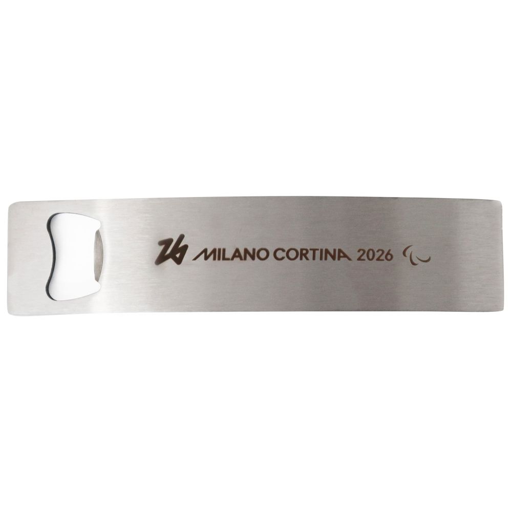 APRIBOTTIGLIE ACCIAIO INOSSIDABILE H 165 MM PARALYMPIC EMBLEMA INCISO A