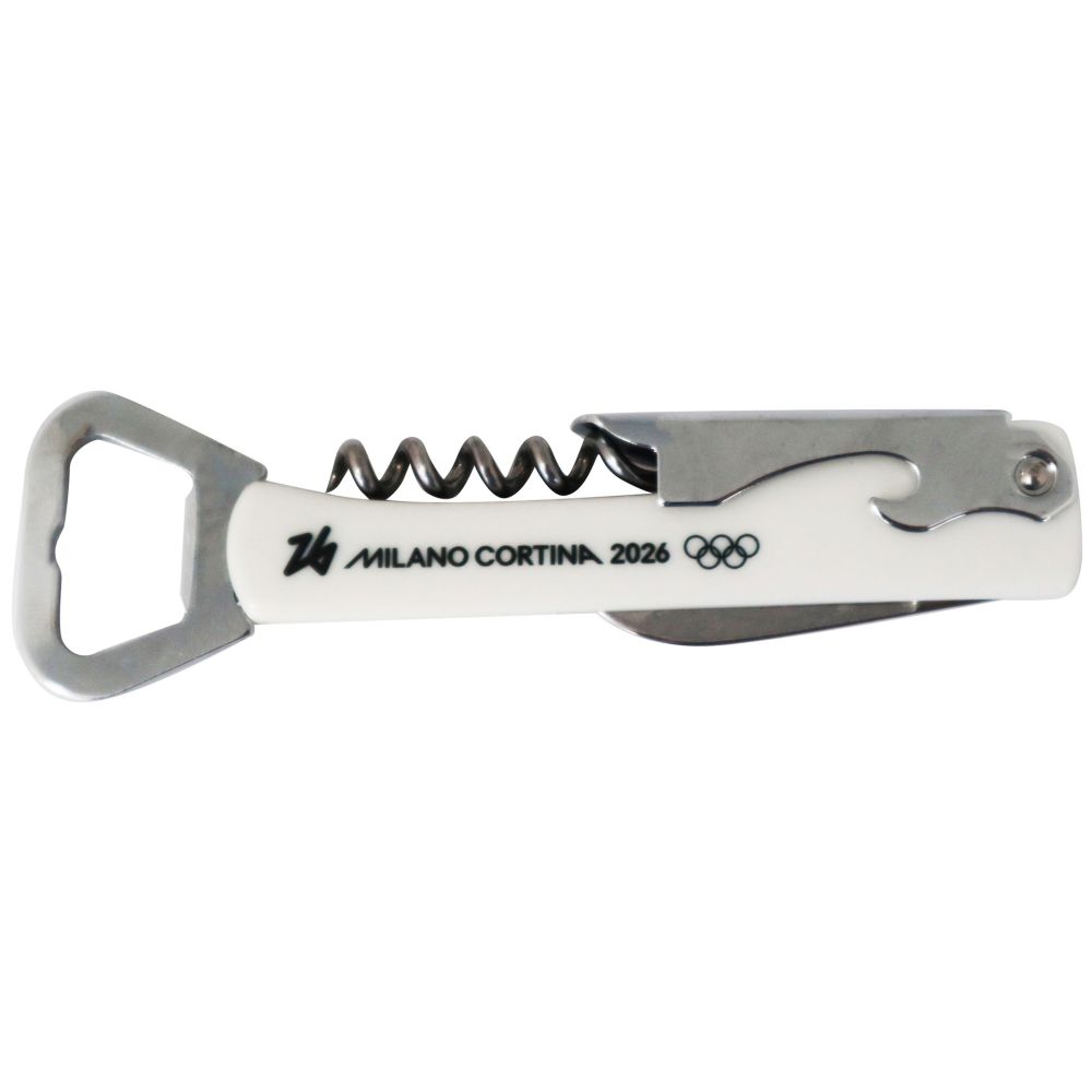CAVATAPPI APRIBOTTIGLIE H 135 MM OLYMPIC EMBLEMA MONOCROMATICO BIANCO