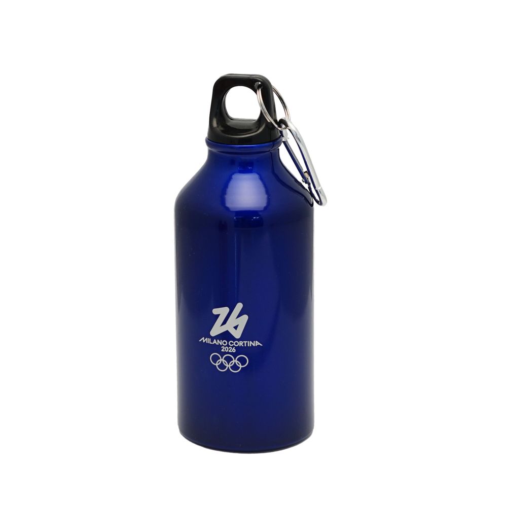 BORRACCIA ACCIAIO BLU 400 ML MOSCHETTONE - Olimpiadi Milano Cortina 2026