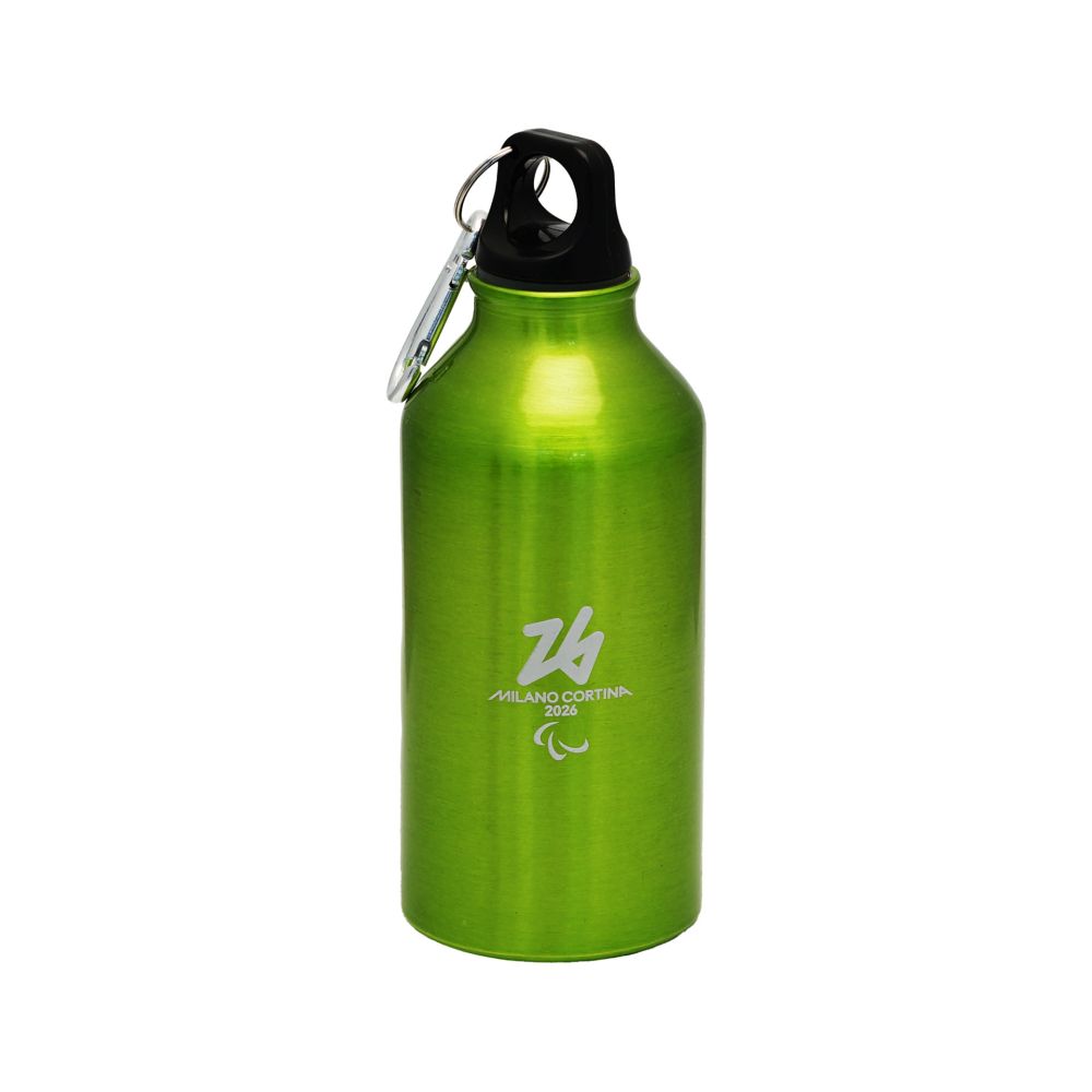 BORRACCIA IN ACCIAIO VERDE 400 ML MOSCHETTONE - Paralimpiadi Milano Cortina 2026