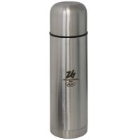 THERMOS ACCIAIO INOX 750 ML CON CUSTODIA OLYMPIC EMBLEMA MONOCROMATICO L